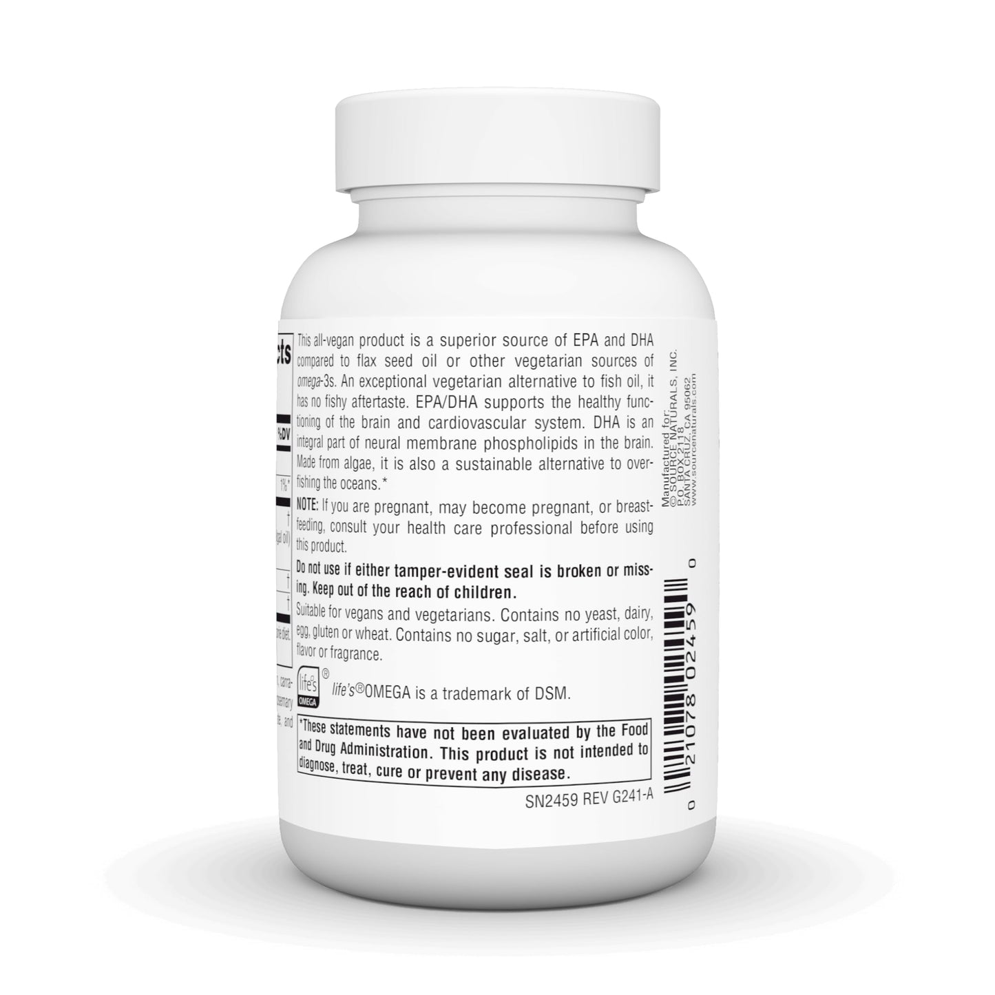 Source Naturals Vegan Omega-3s Softgels 60 Count