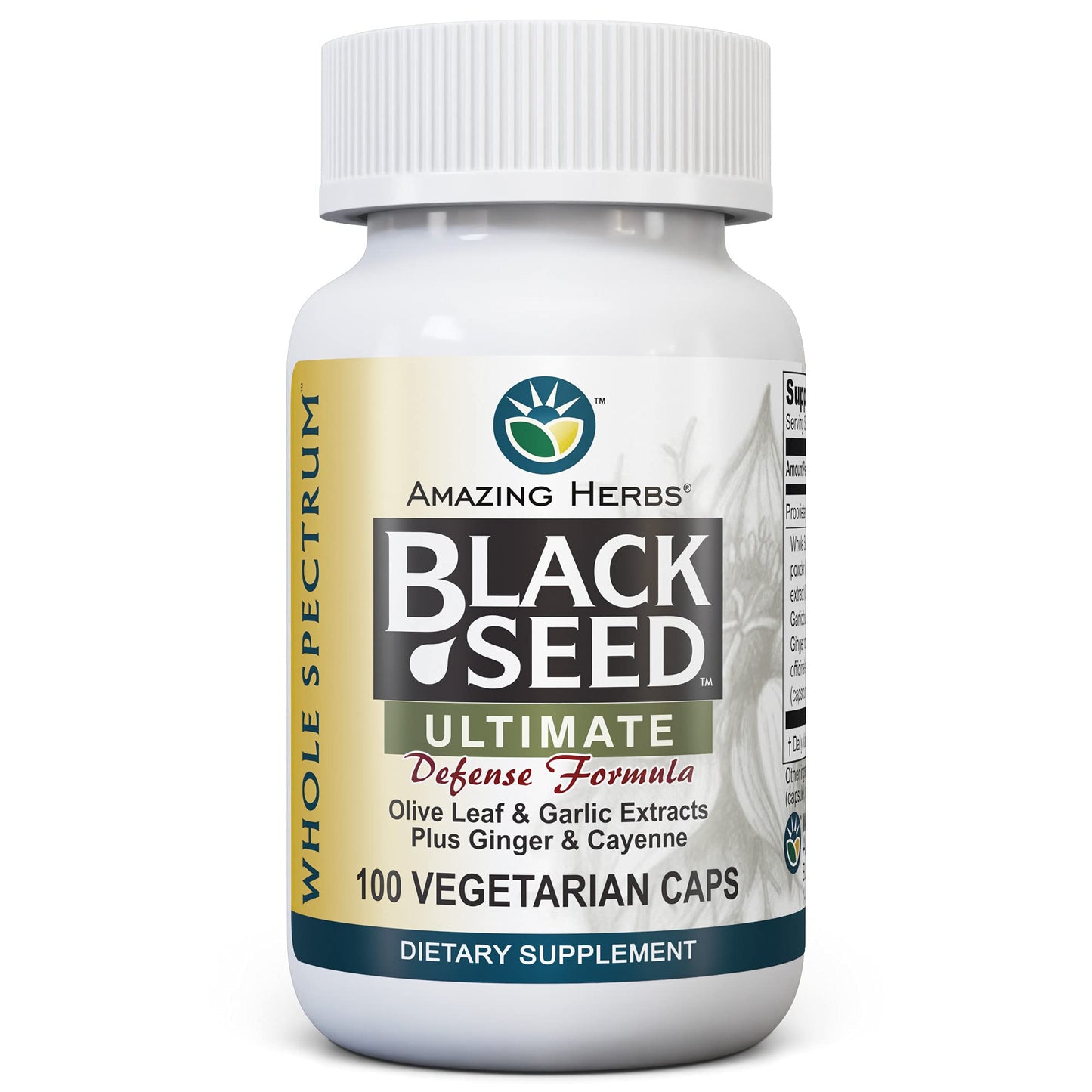 Amazing Herbs Black Seed Oil Capsules 100 Count