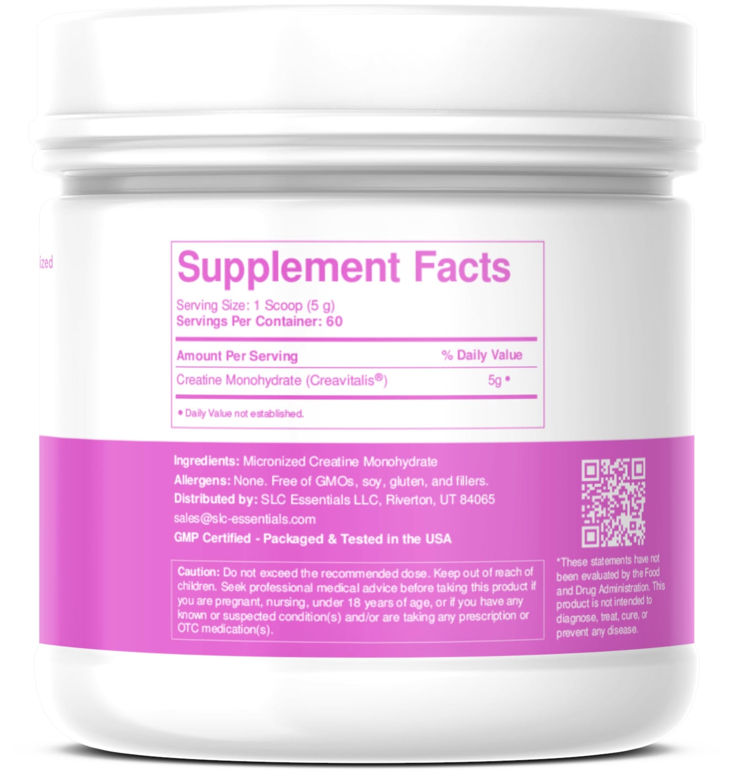 SLC Essentials Creatine Monohydrate Powder 10.6 Ounce