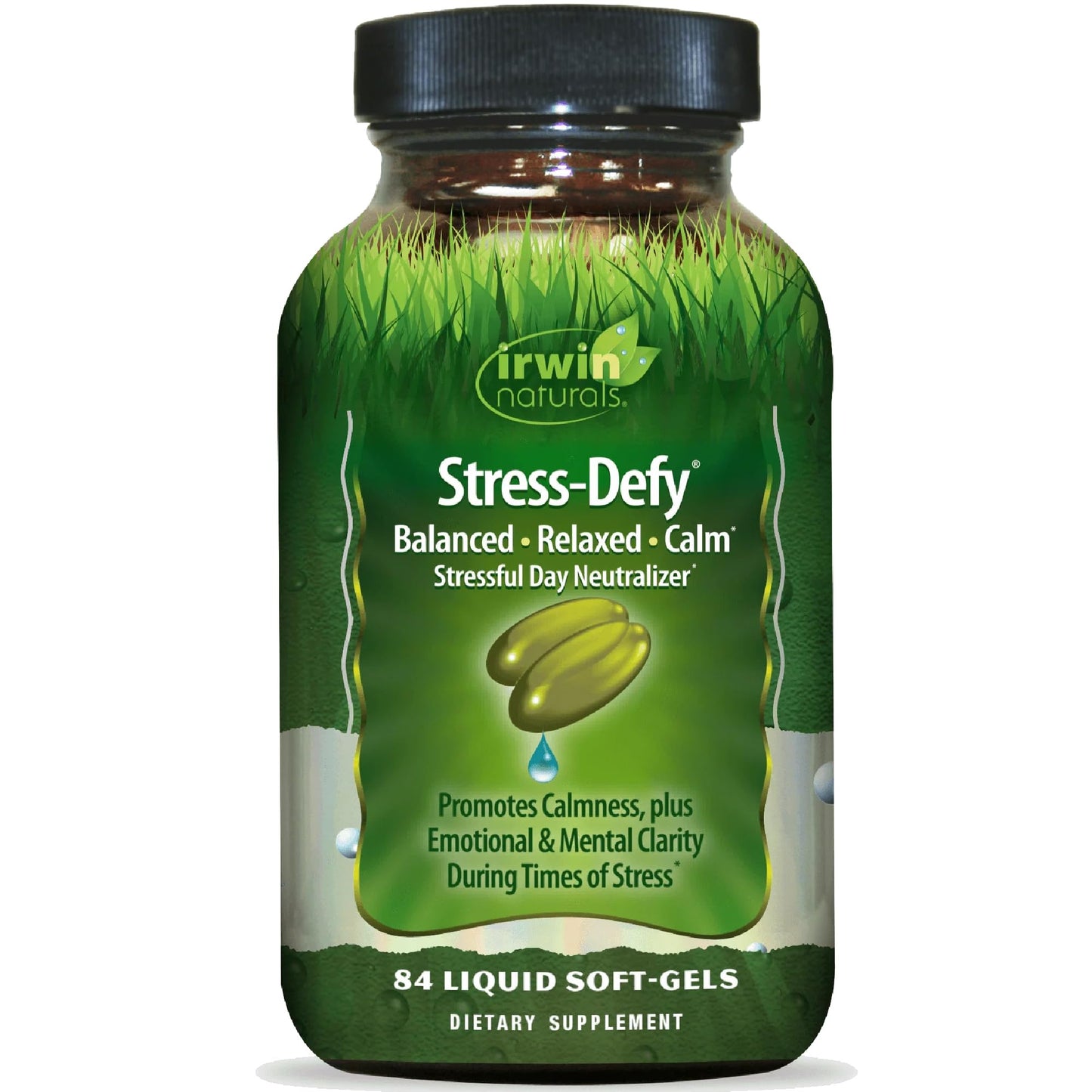Irwin Naturals Stress-Defy Daily Stress Support & Calm Formula Softgels 84 Count