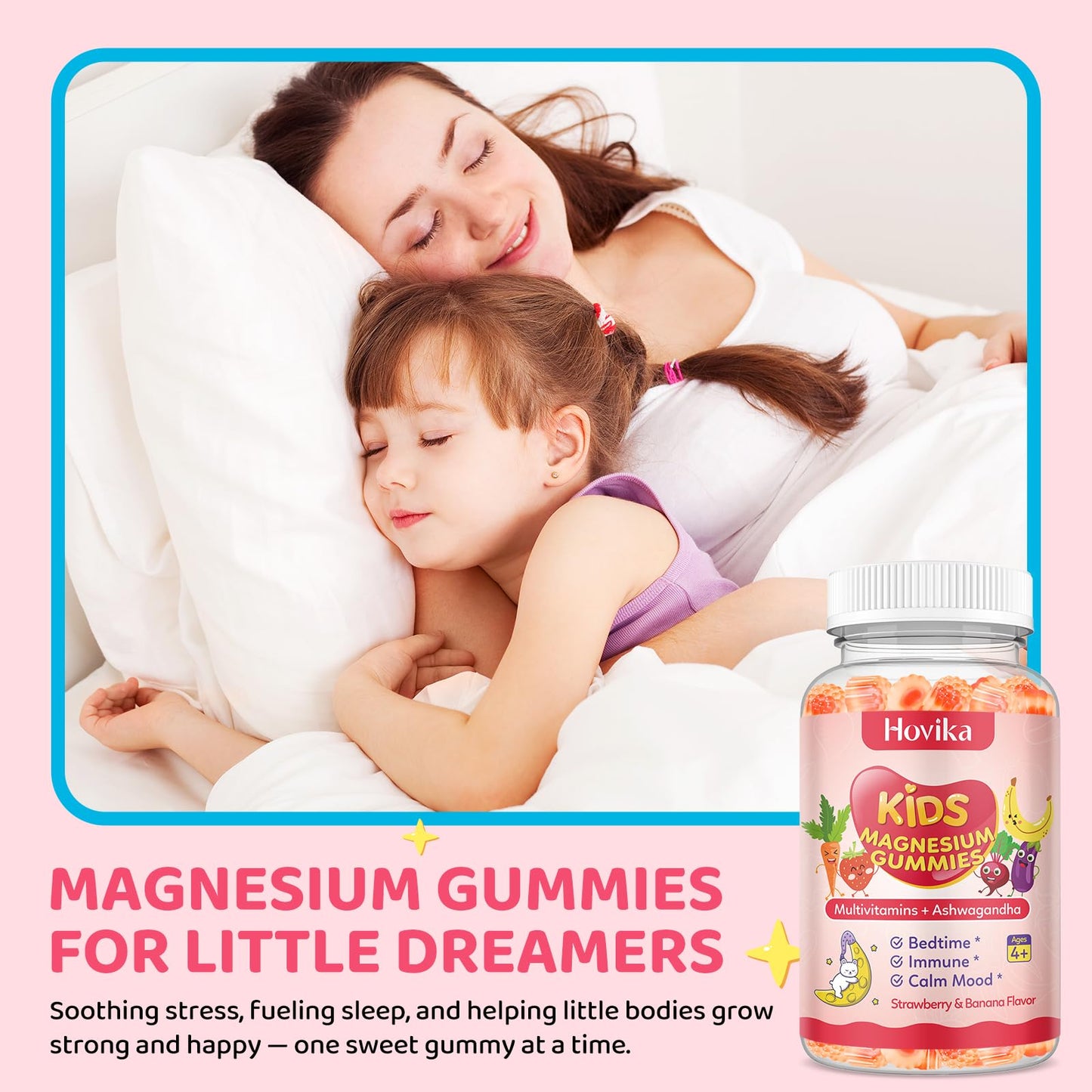 Hovika Kids Magnesium Gummies, 60 Count
