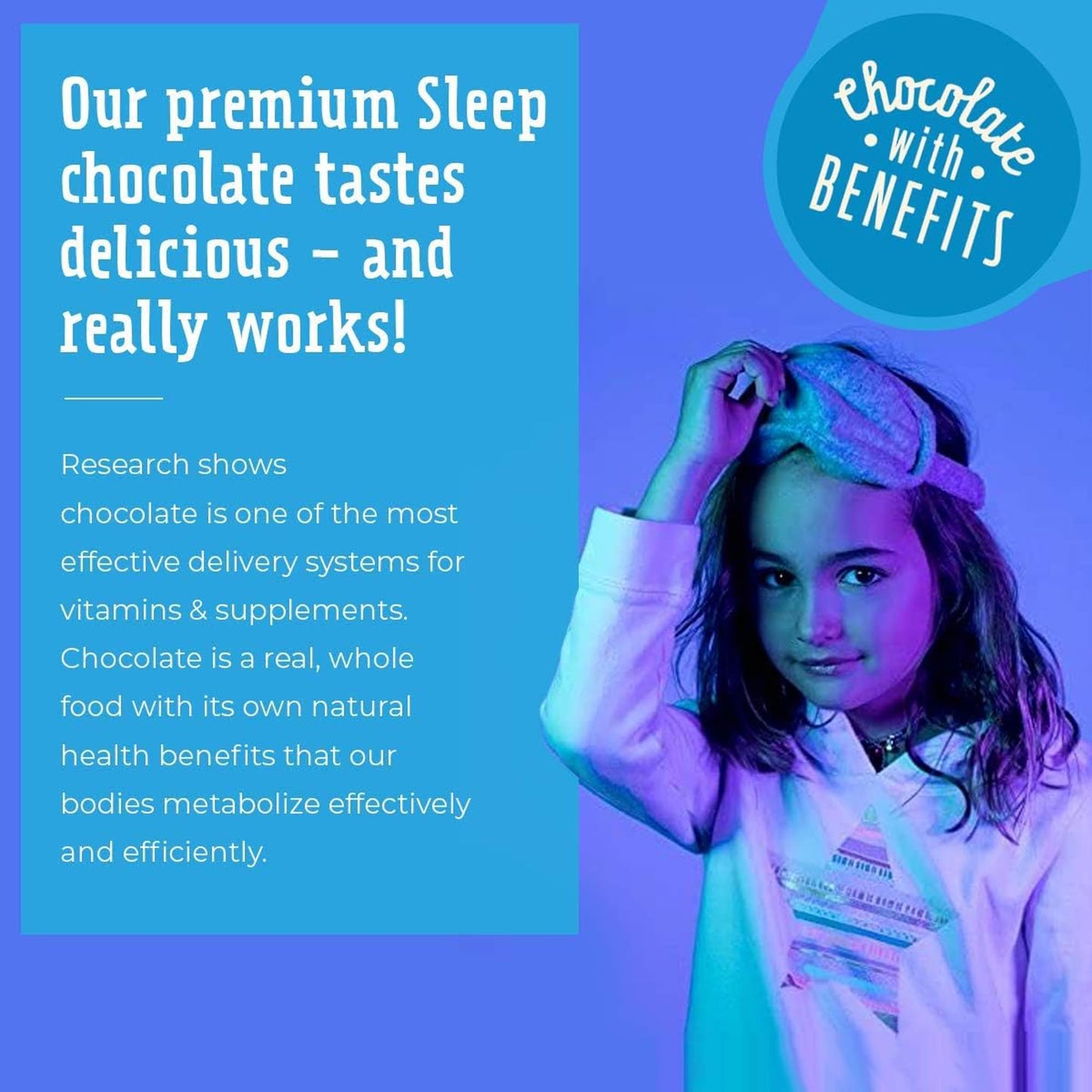 Good Day Chocolate Melatonin for Kids Chewable 80 Count