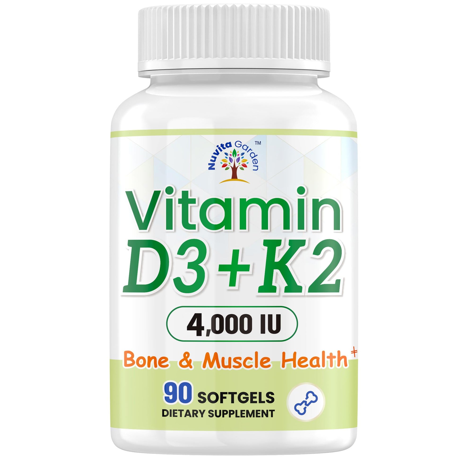 NoMiLu Vitamin D3 K2 4000 IU Softgels 90