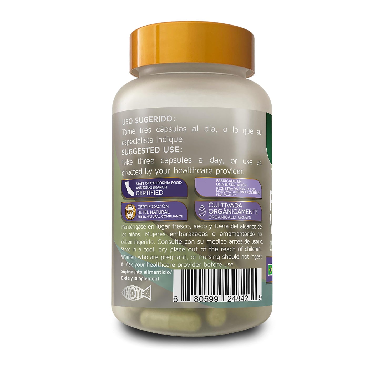 Betel Natural Pata de Vaca (Cows Foot Herb) Natural Superfood from Brazil Capsules, 90 Count
