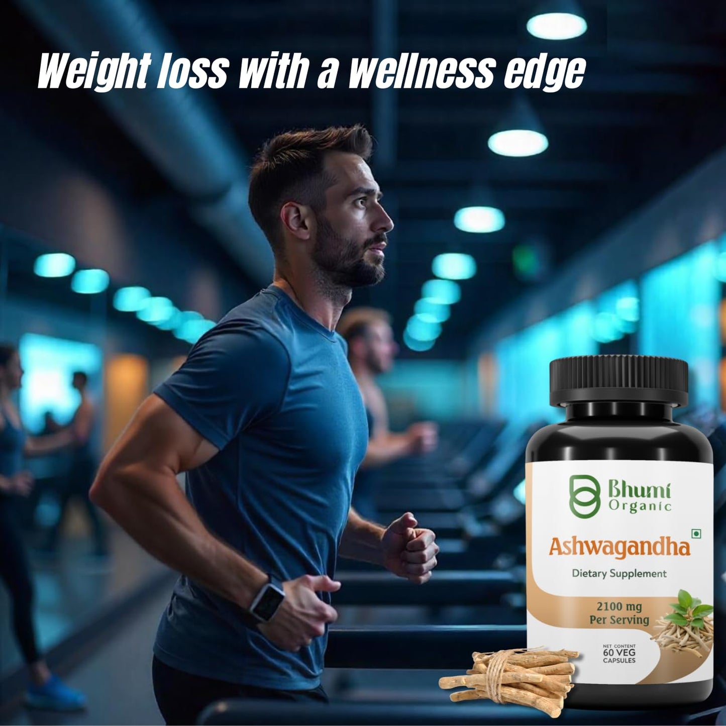Bhumi Organic Ashwagandha Capsule 1 Count