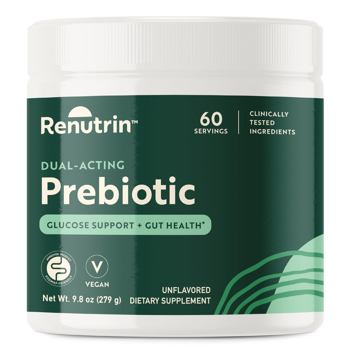 Renutrin Dual-Acting Prebiotic Powder 6.8 Ounce