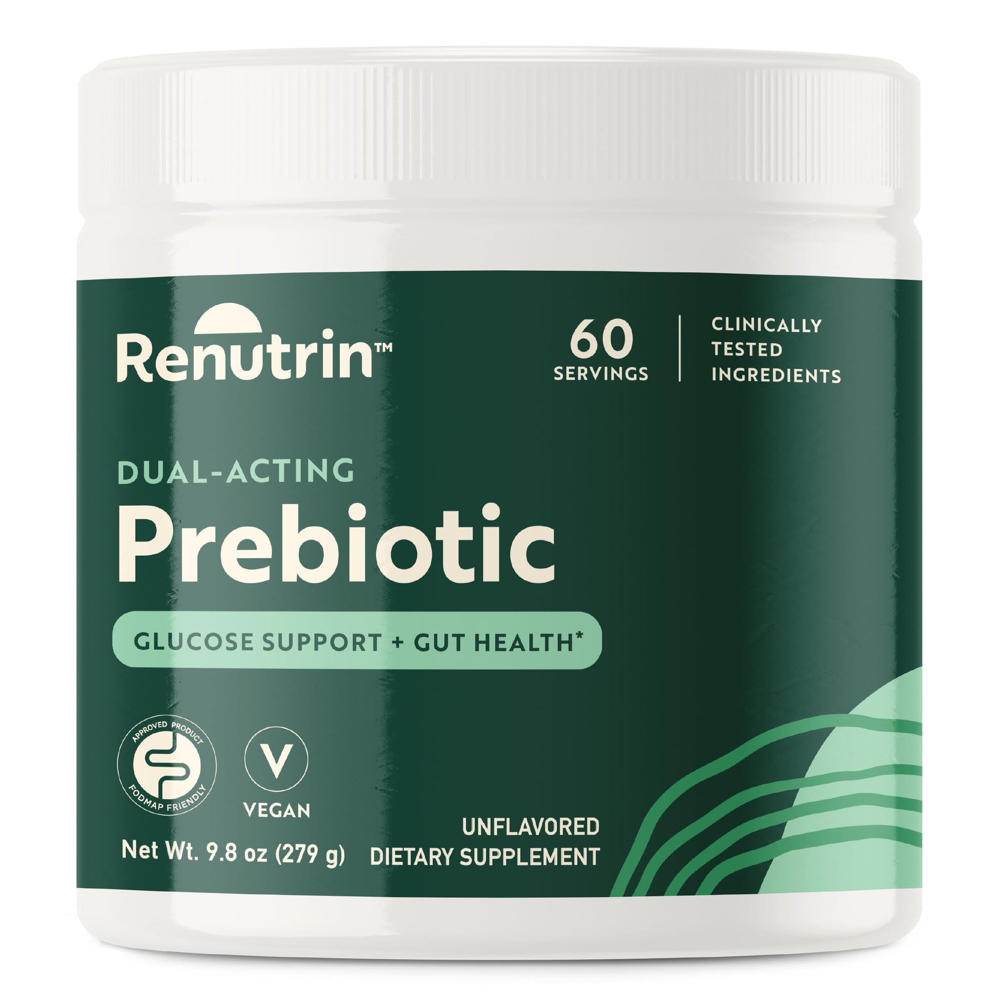 Renutrin Dual-Acting Prebiotic Powder 6.8 Ounce
