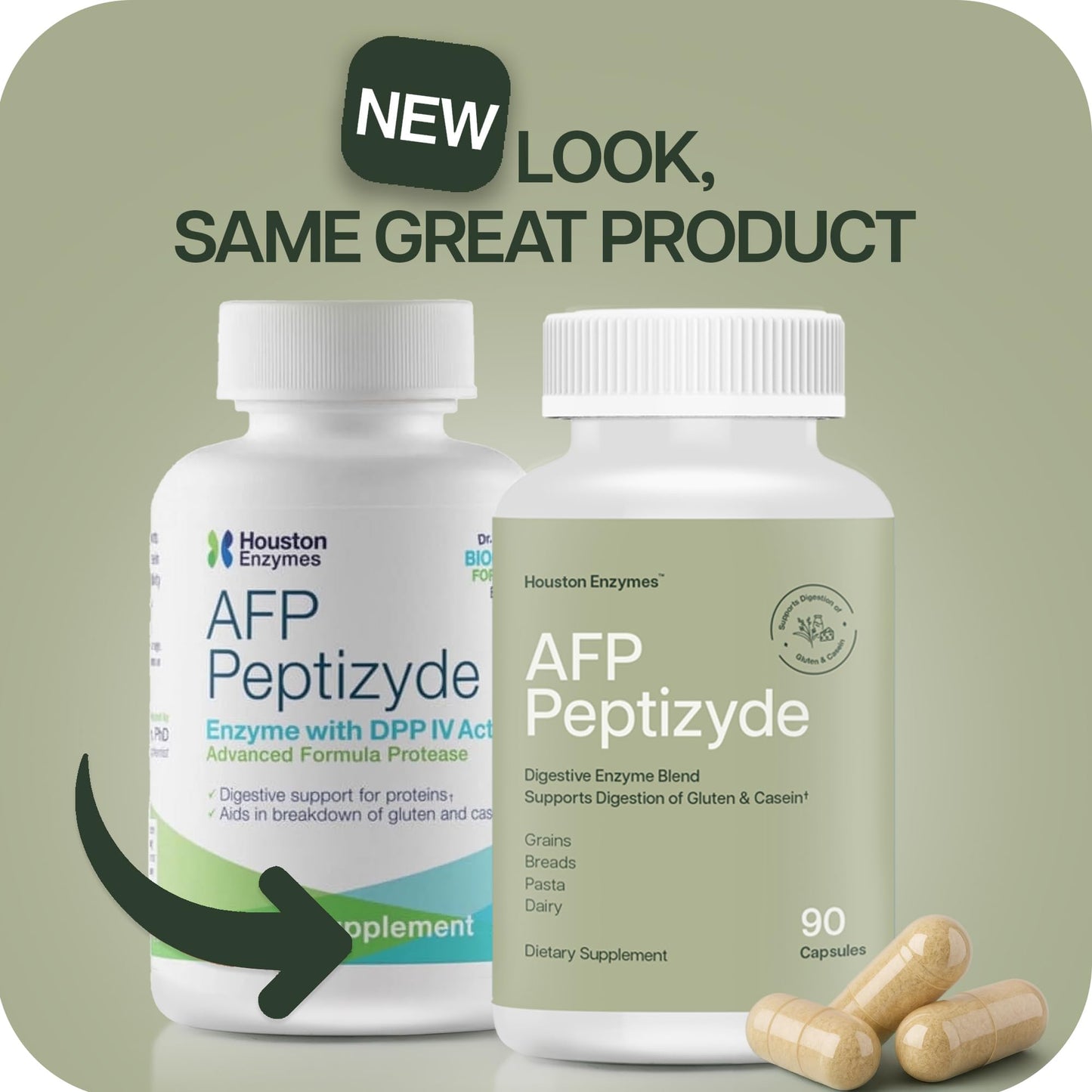 Houston Enzymes AFP Peptizyde 90 Capsules