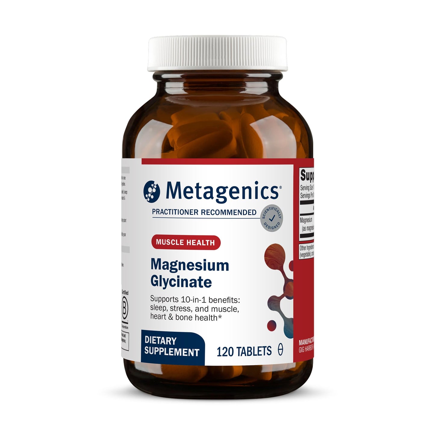 Metagenics Magnesium Glycinate 100mg Tablet, 120 Tablets