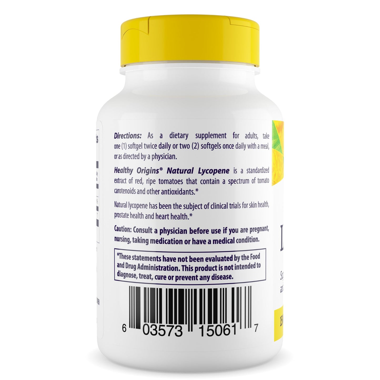Healthy Origins Lycopene 15 mg Softgel, 60 Softgels