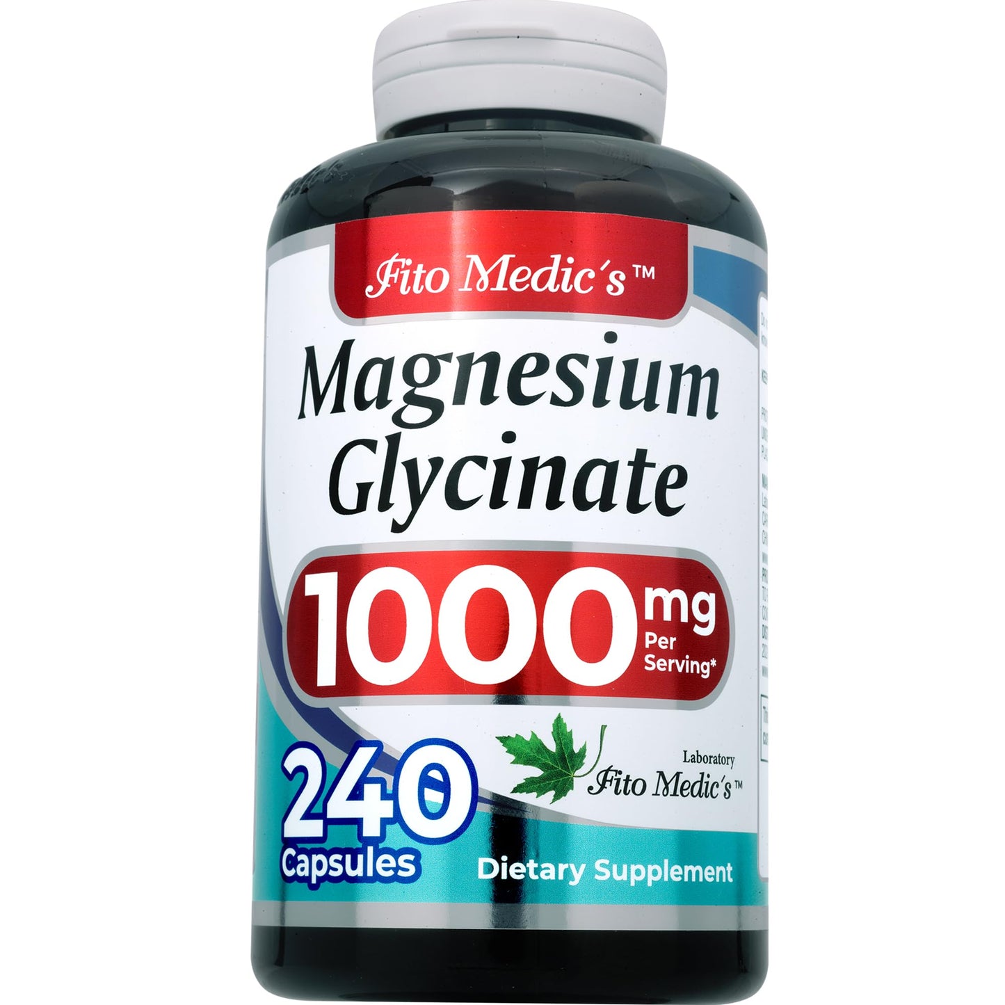 FITO MEDIC'S Magnesium Glycinate Supplement Capsule, 1 Count