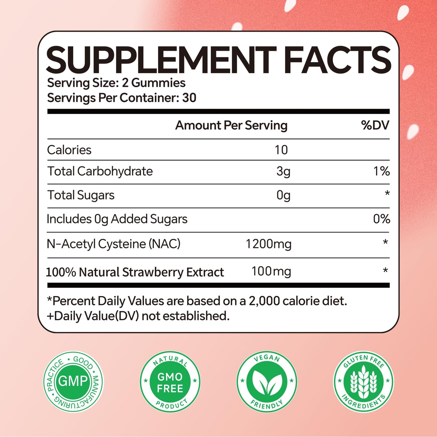 AAGUMMM NAC Gummies 1200mg Gummy, 60 Count