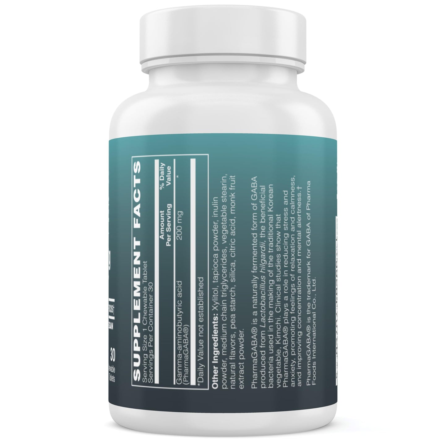 Big Valley Labs GABA 200 mg Chewable Tablets 30 Count