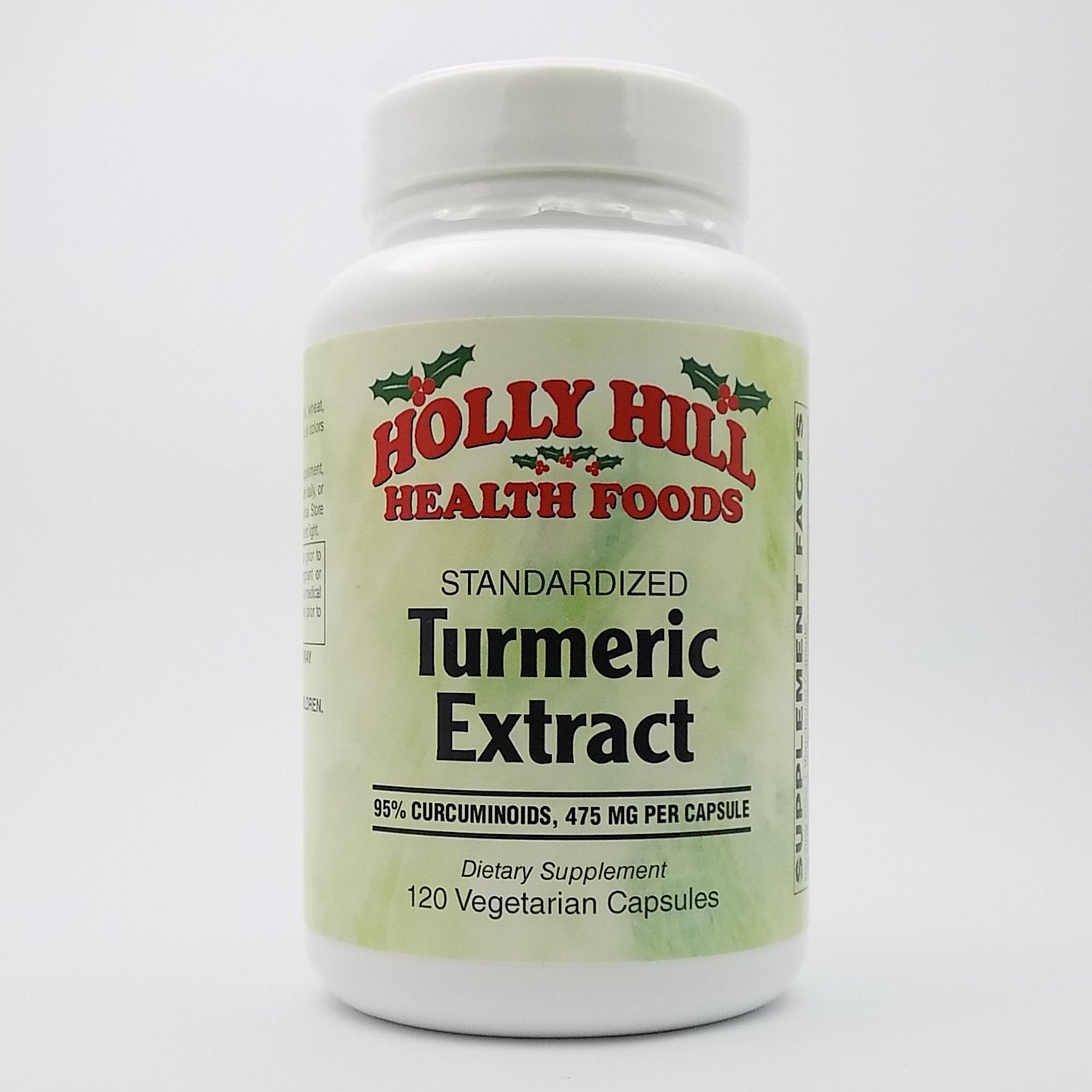 Holly Hill Health Foods Standardized Turmeric Extract Capsules, 120 Count