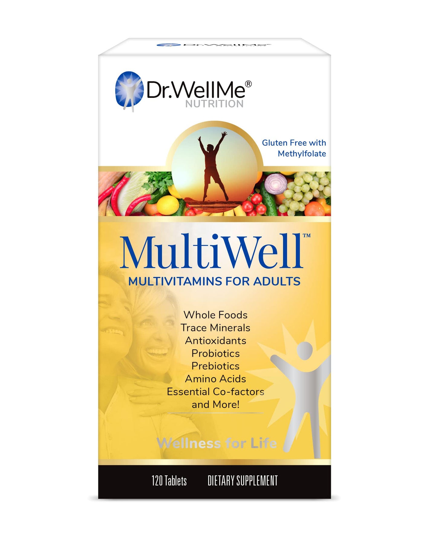 DR WELLME NUTRITION MultiWell Multivitamins for Adults 120 Tablets