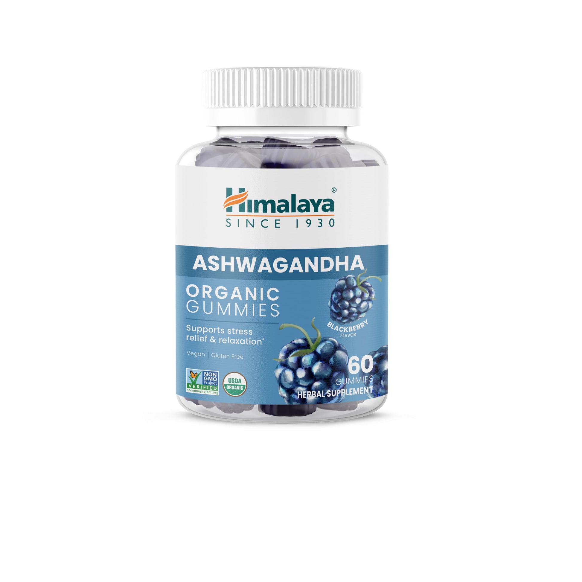 Himalaya Ashwagandha Organic Gummies, 60 Gummies