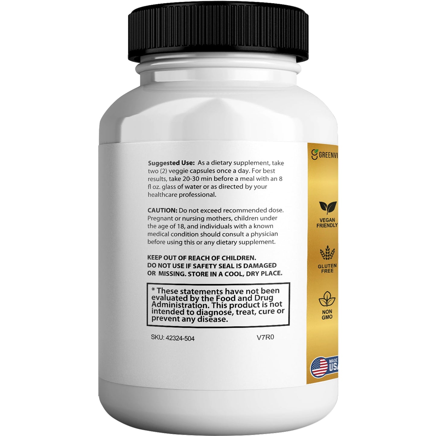 GREENVIFY Saw Palmetto for Men Prostate Supplement Capsule, 60 Count