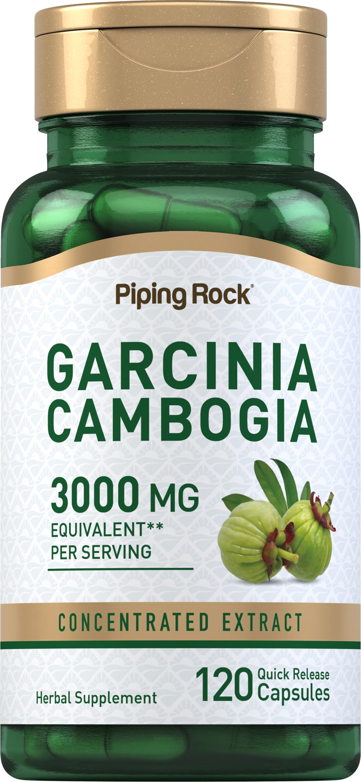 Piping Rock Garcinia Cambogia Extract Capsules 120 Count