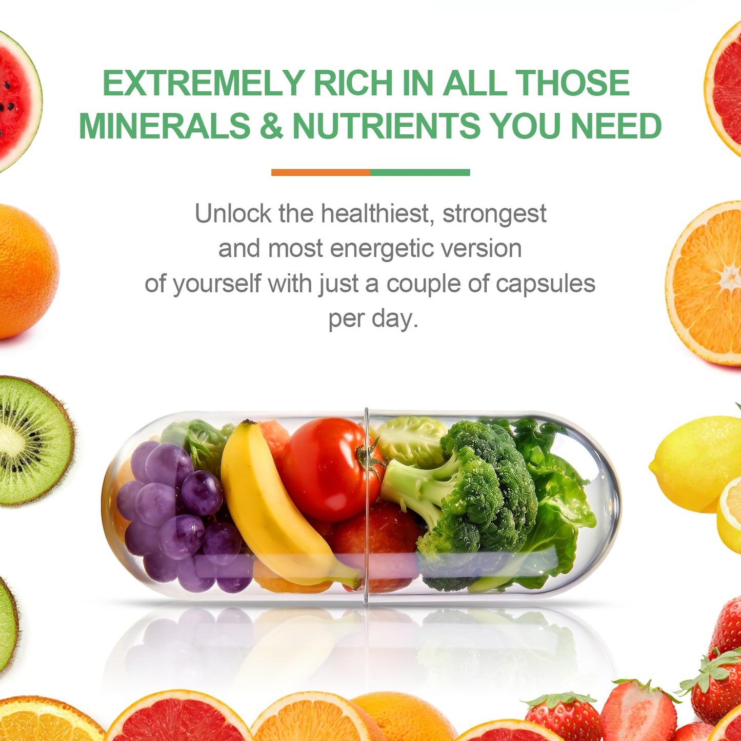 VBTOP Fruit- Nutritional Supplement 90 Capsules