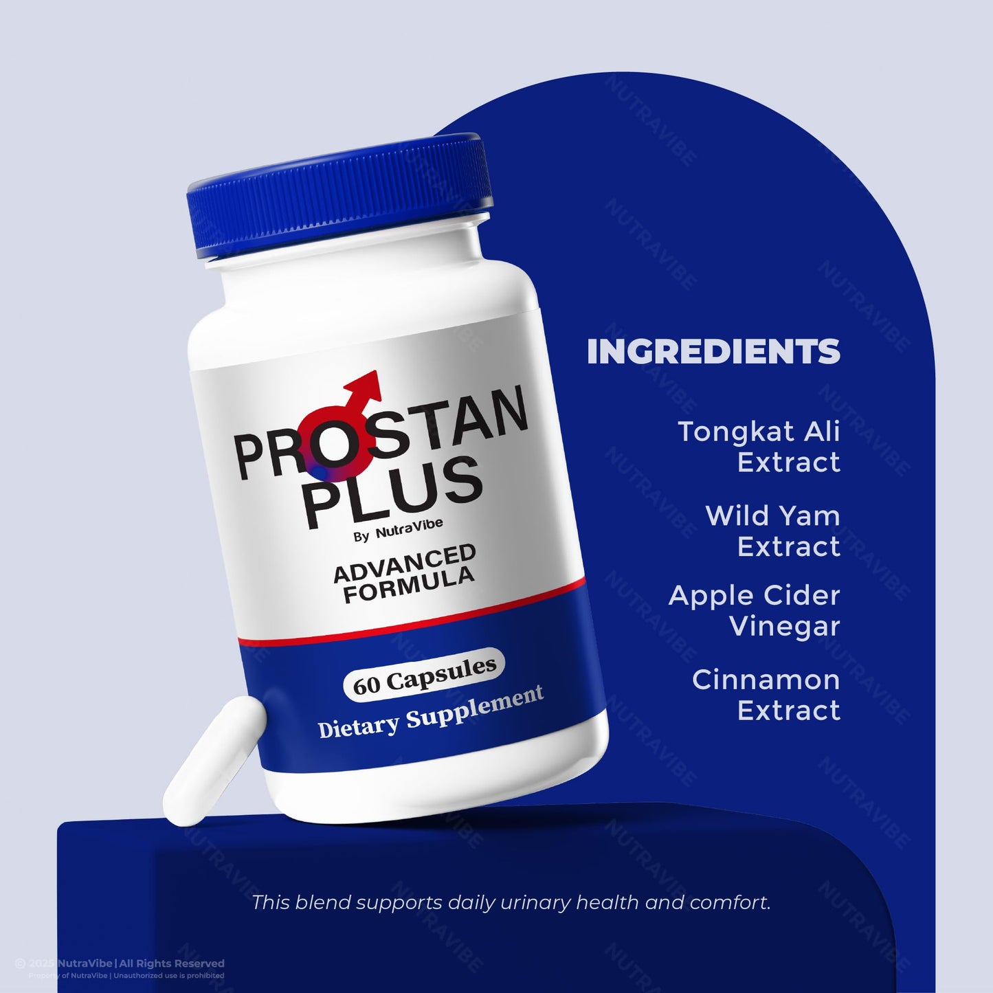 NutraVibe Prostan Plus Capsules, 120 Capsules