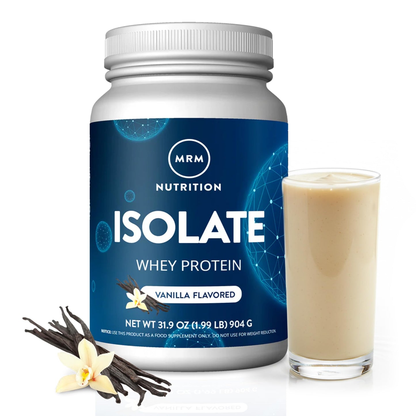 MRM Isolate Whey Protein Powder Vanilla Flavored, 29 Servings
