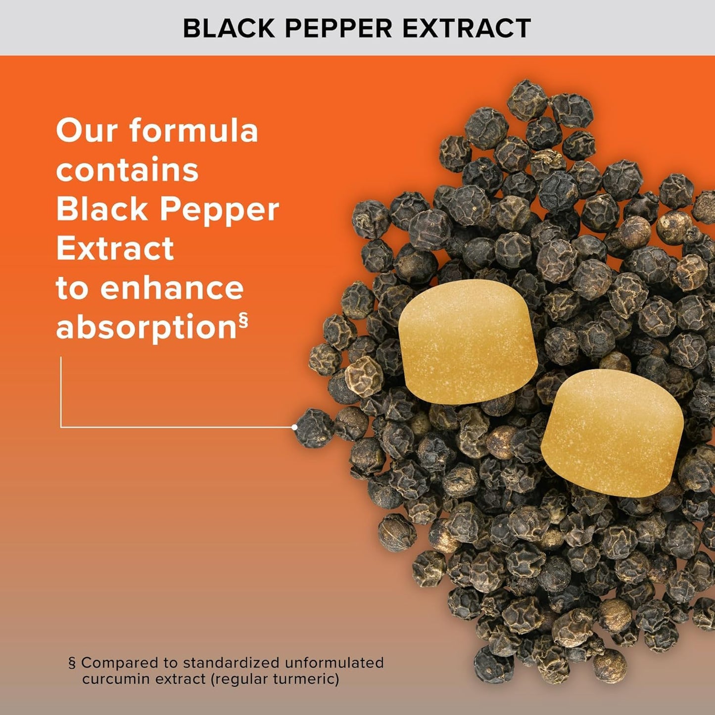 Qunol Turmeric and Ginger with Black Pepper Gummies, Turmeric Curcumin Supplement, Joint Health Support, 90 Gummies