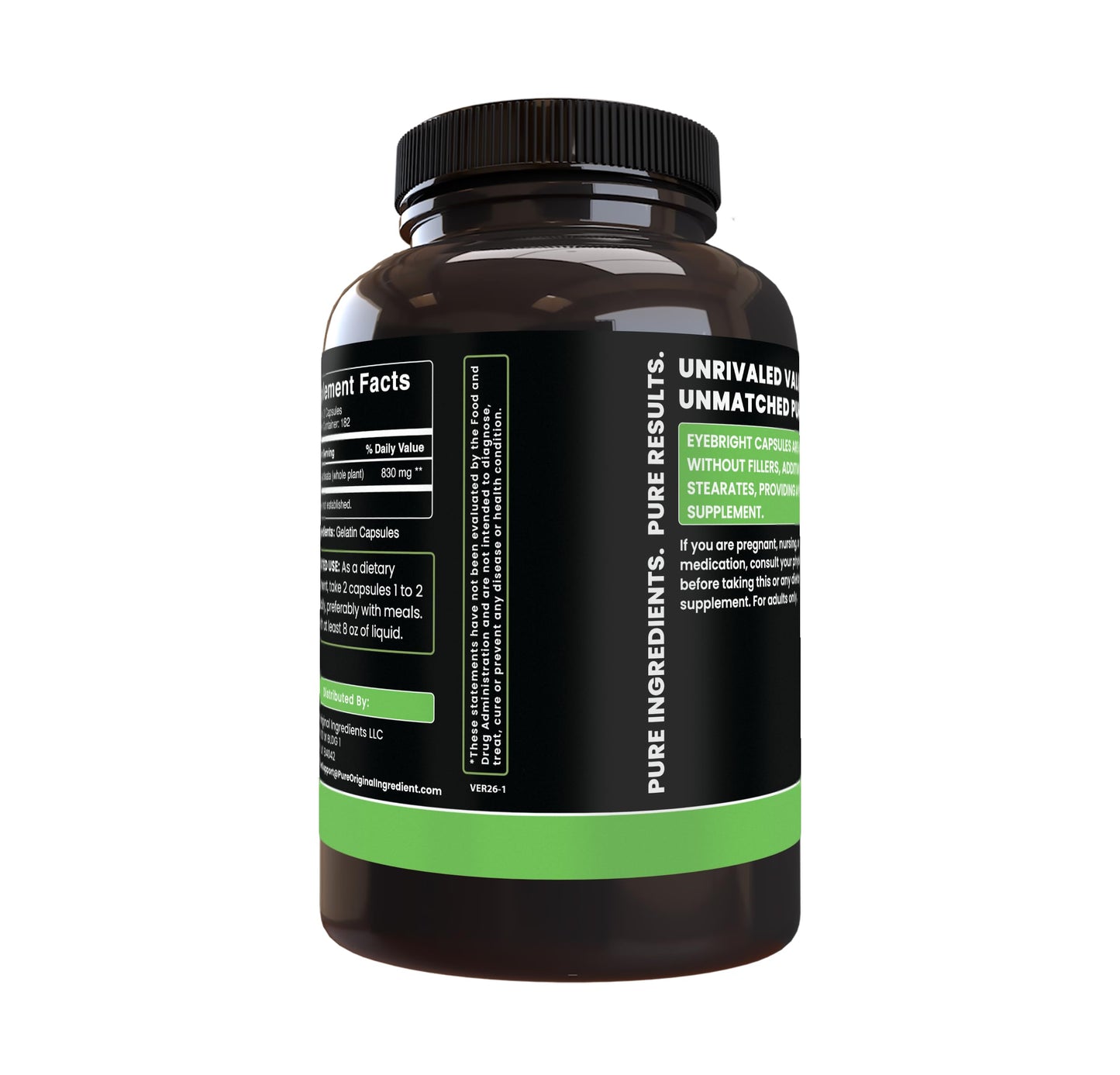 Pure Original Ingredients Eyebright Capsule 365 Capsules