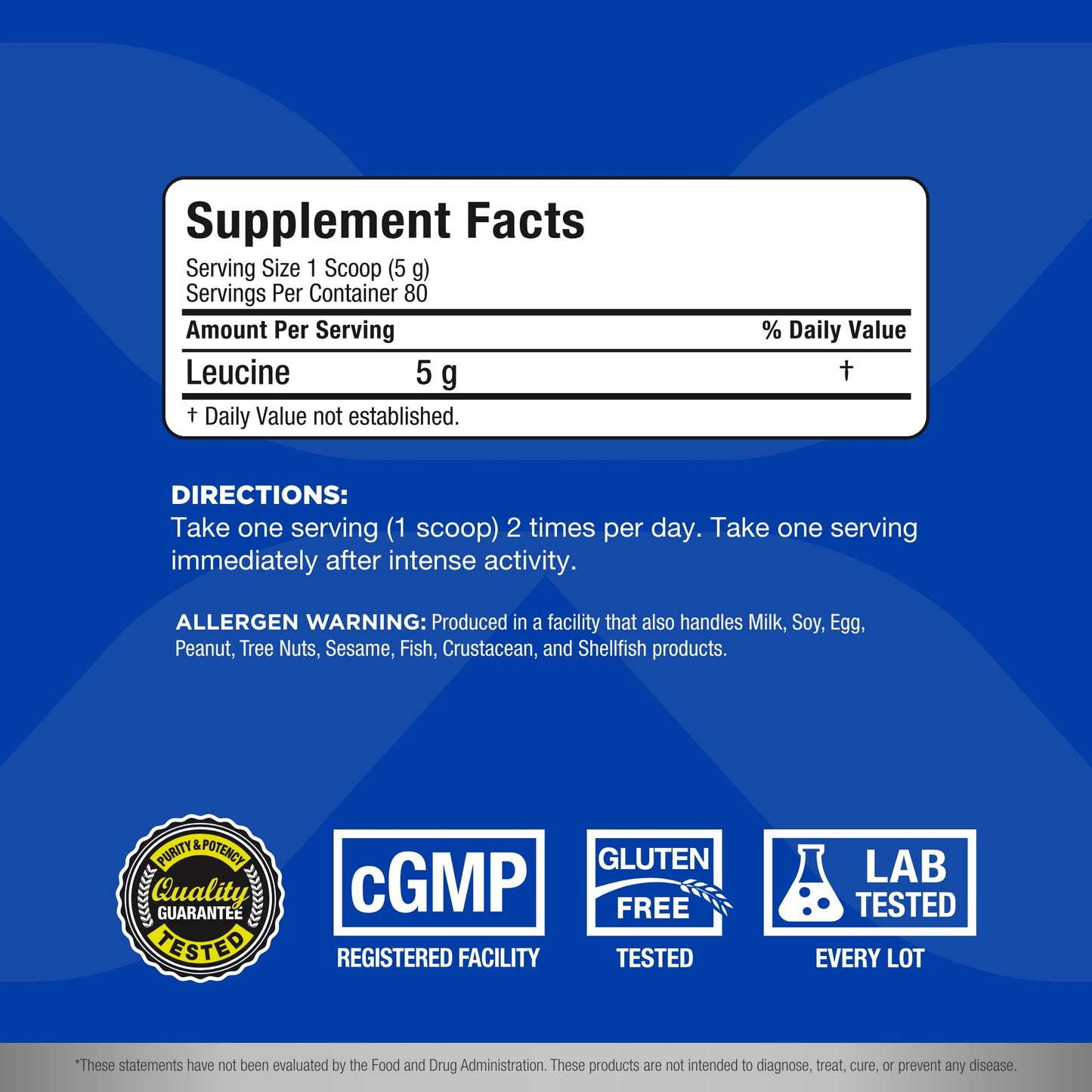 ALLMAX Leucine Powder 14.11 Ounce