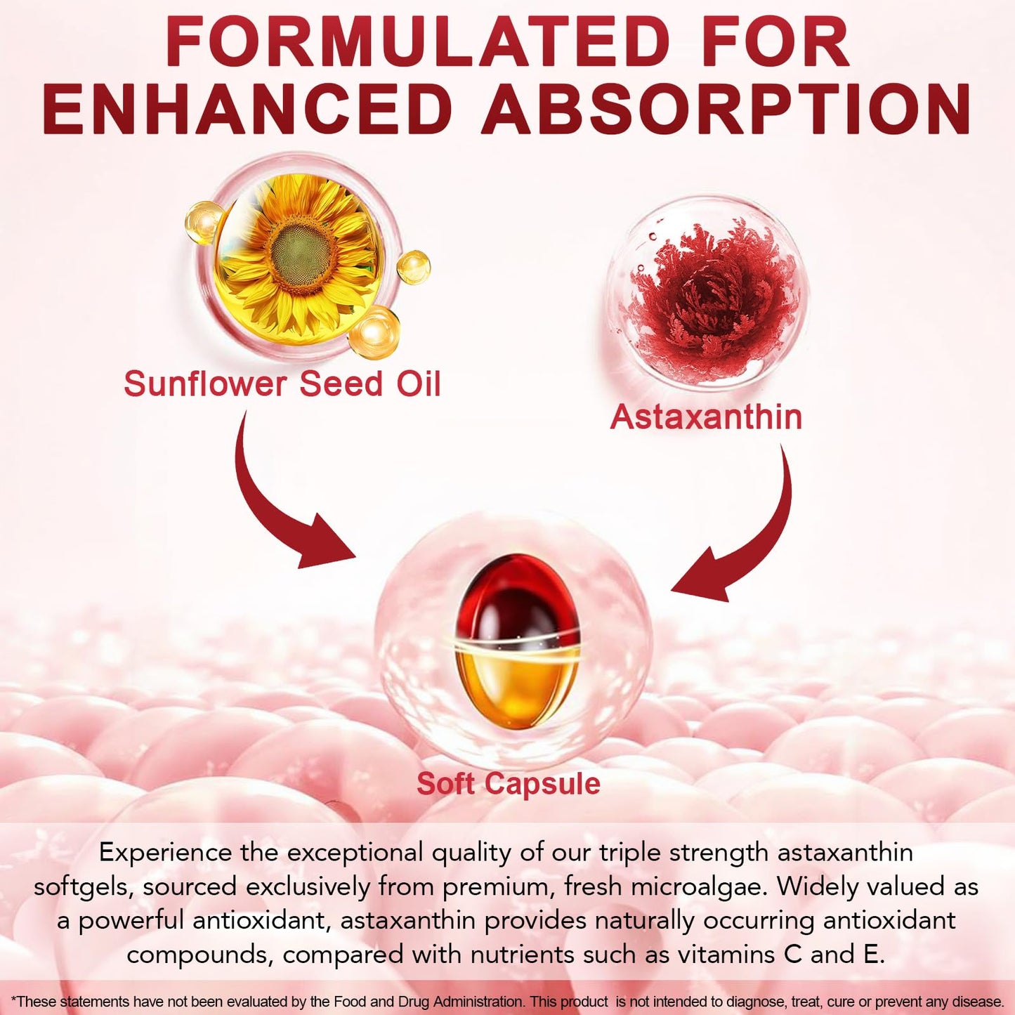 VOFANK Astaxanthin 12mg Softgels 240