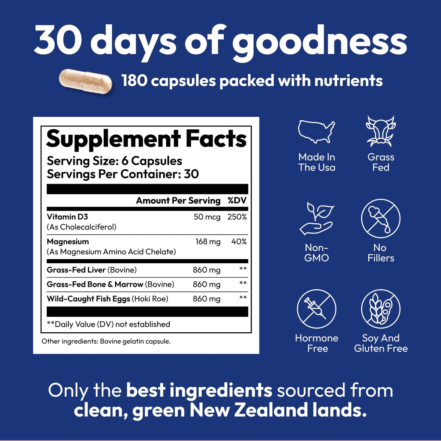 Strong Jaw Tooth Restore for Adults with Remineralizing Gum Support Capsule 180 Count