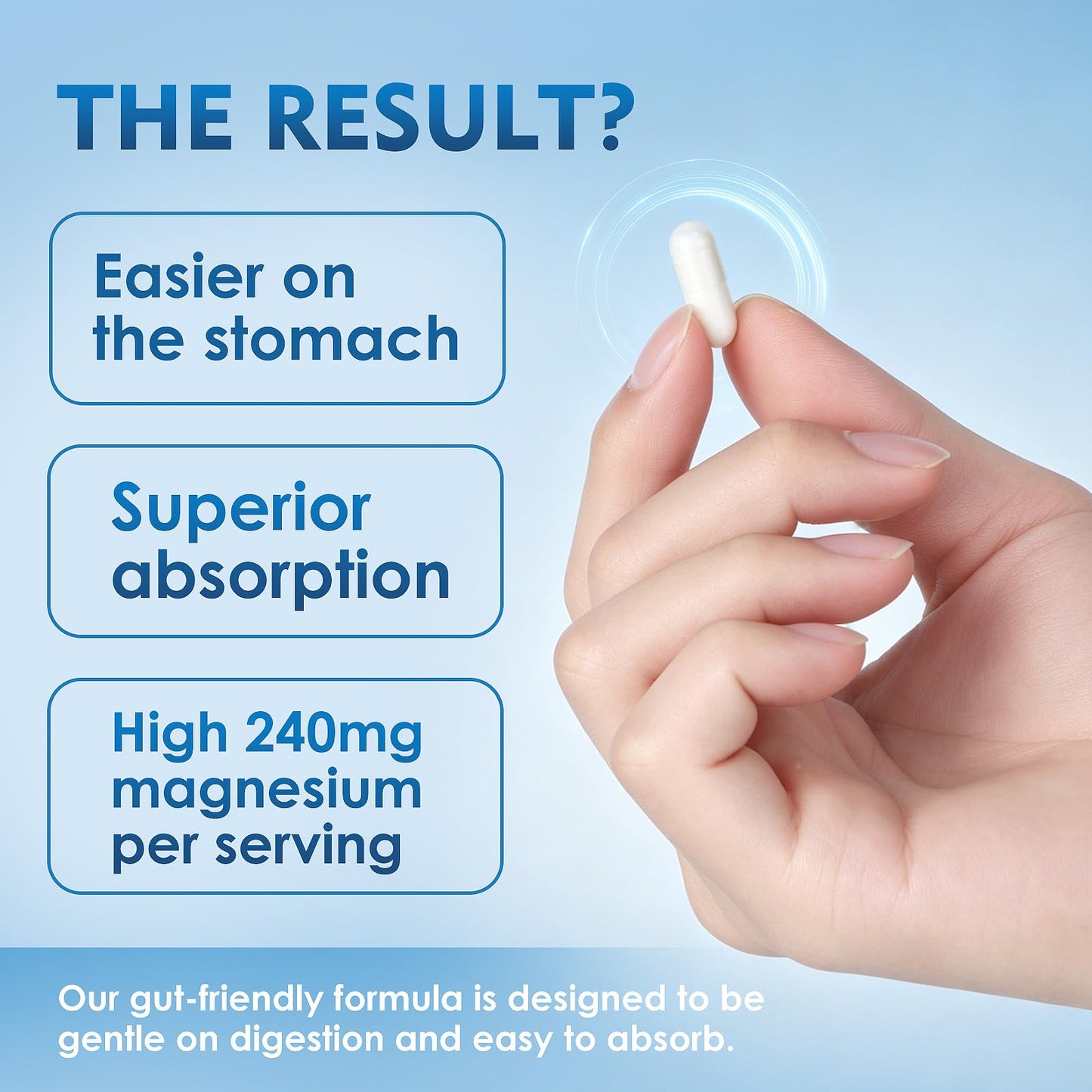 EVHH Magnesium Glycinate 240mg Vegan Capsules, 90 Capsules