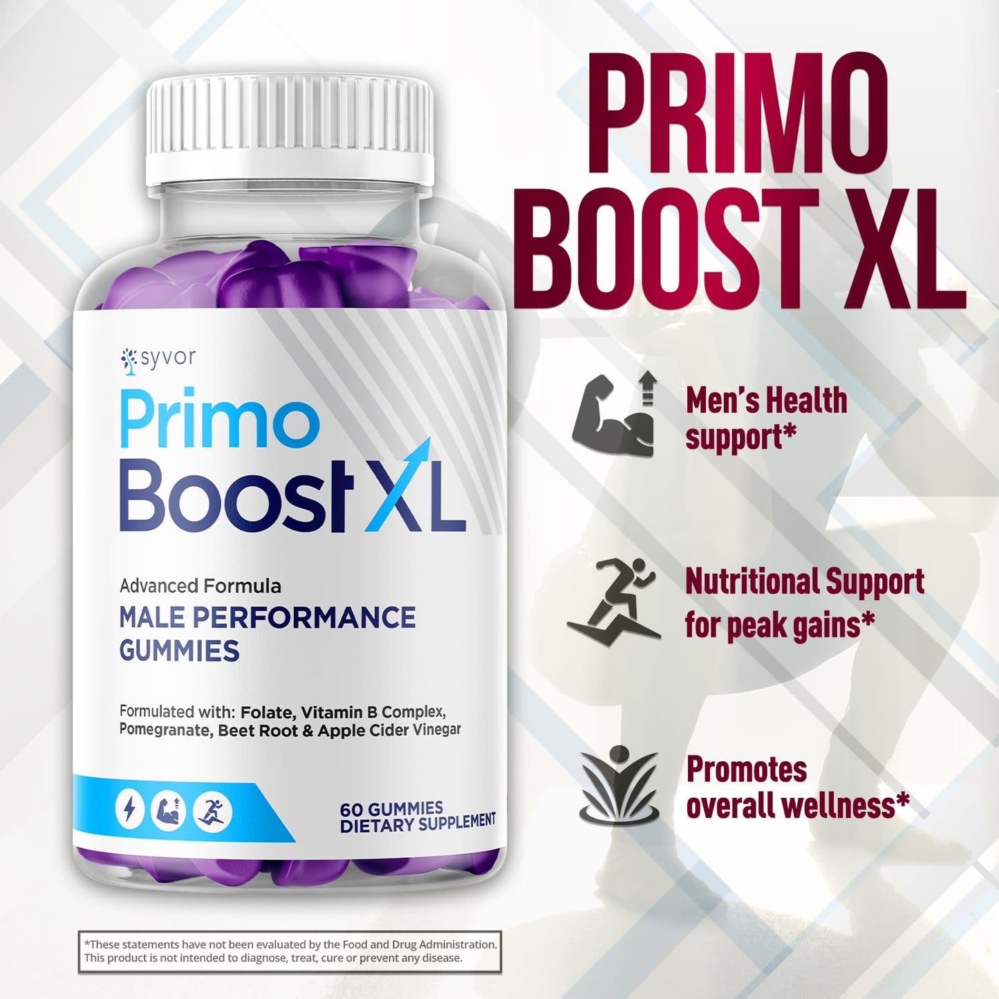 Syvor Primo Boost XL Gummies 60 Count