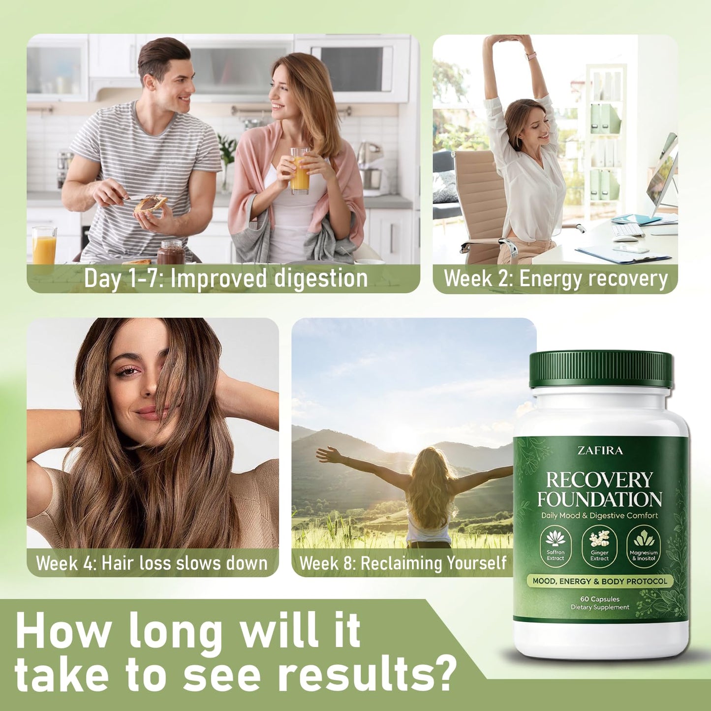 Lytavia Zafira Organics Recovery Foundation Capsules, 60 Capsules