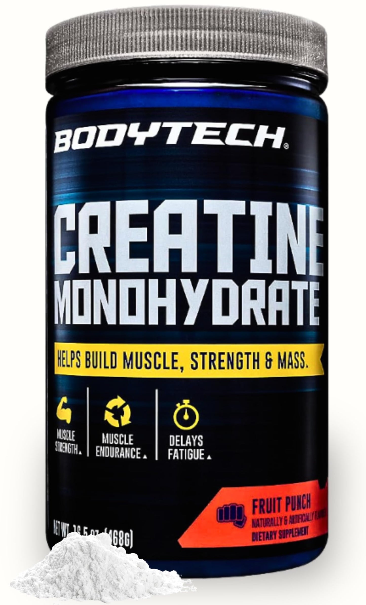 BodyTech Creatine Monohydrate Powder, 16.5 oz / 78 Servings