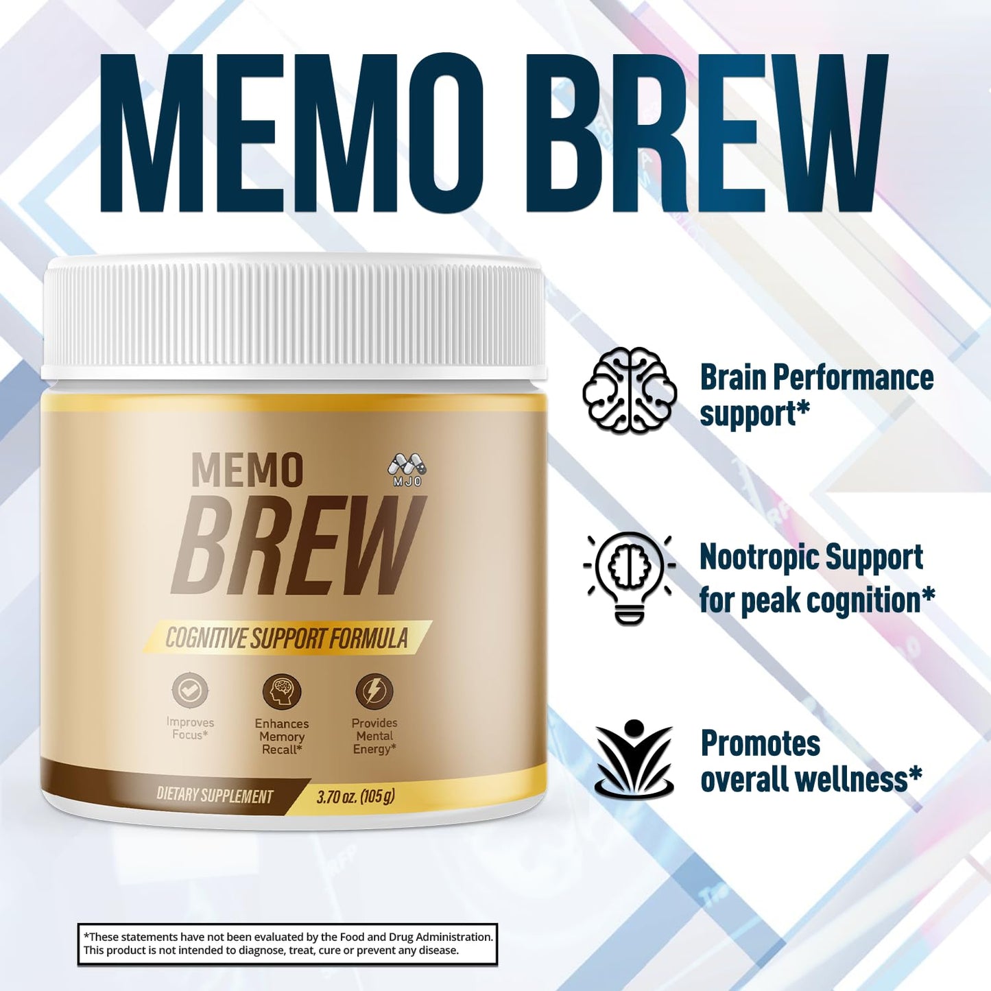 MJO Memobrew Powder 3.07 Ounce