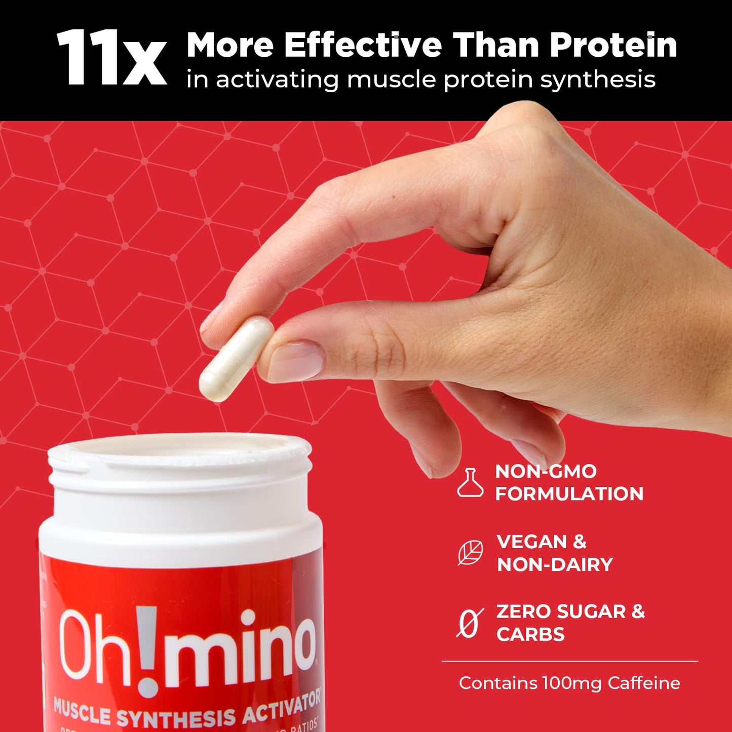 Oh!mino BCAA + EAA Amino Acid Supplement 180 Capsules