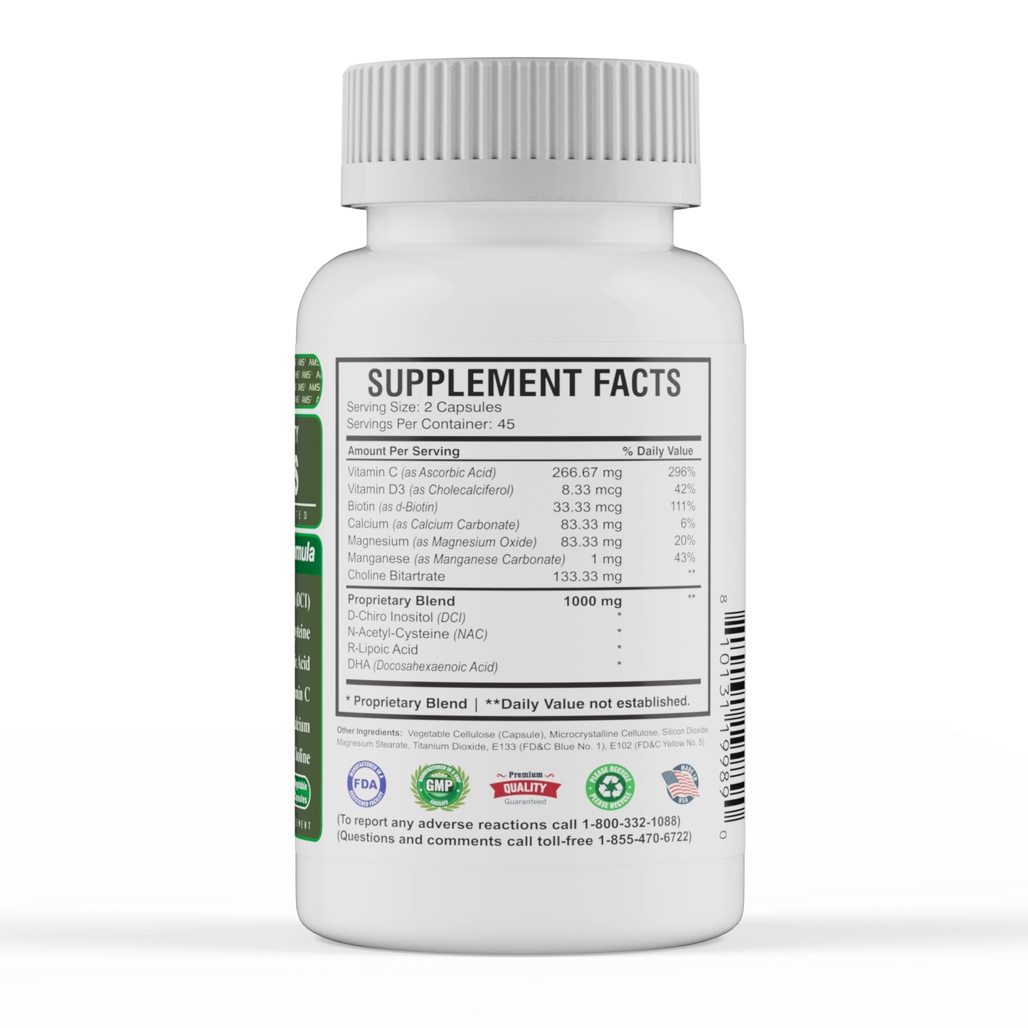 America Medic & Science WFS Plus Fertility Supplements for Women 90 Capsules