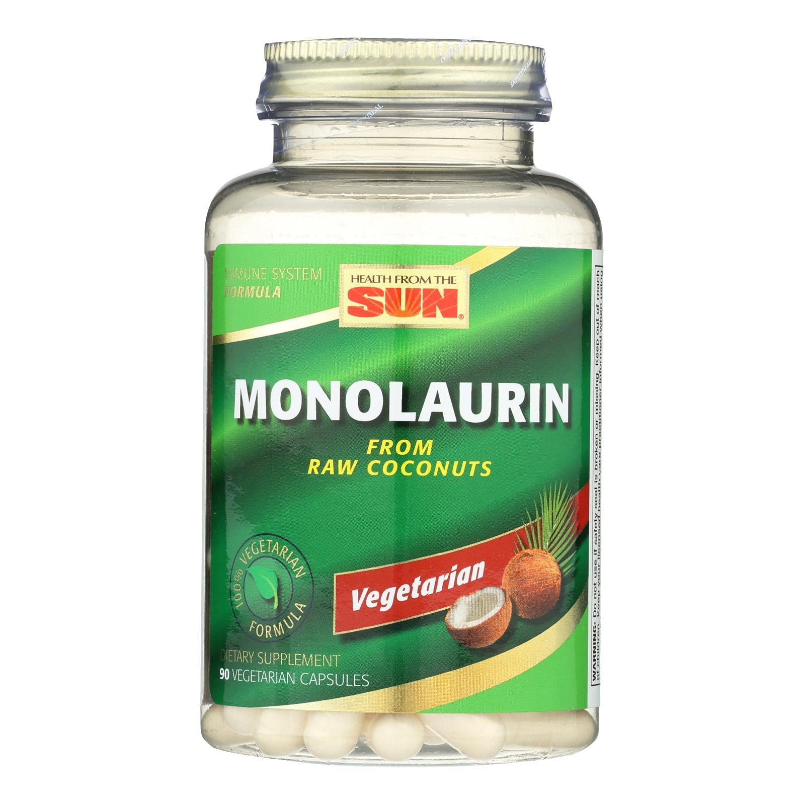 Health From The Sun Monolaurin Capsules 90
