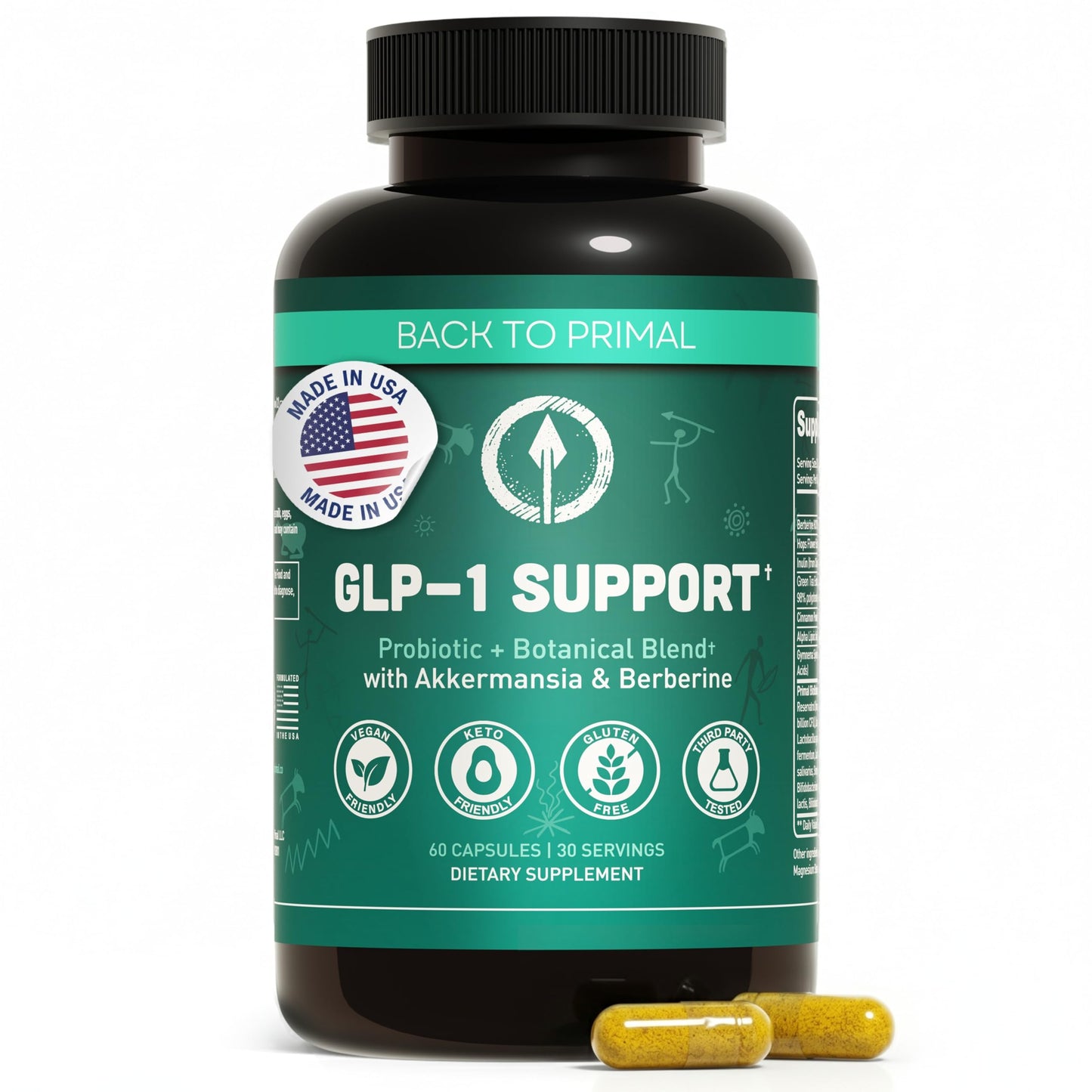 Back to Primal GLP-1 Support Capsules, 60 Count