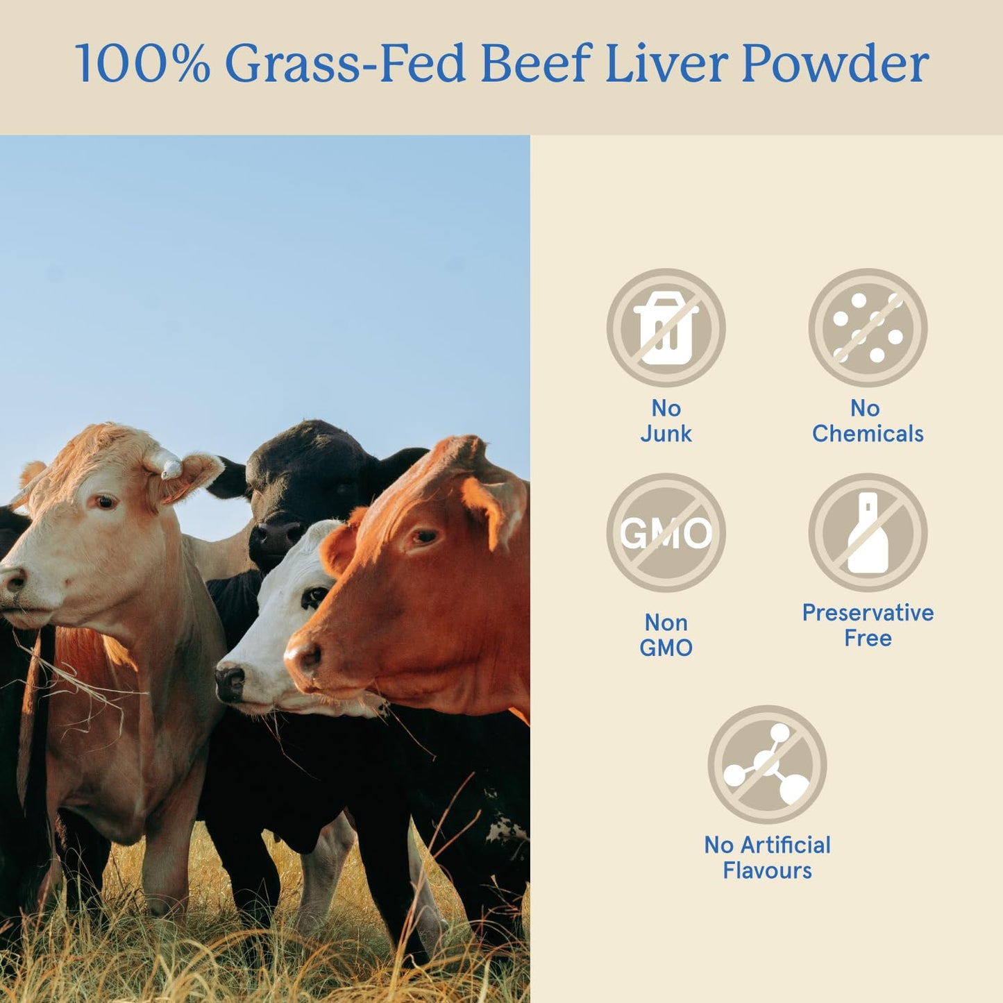 Equip Grass-Fed Beef Organs Regenerative Freeze-Dried Beef Liver Capsules 120 Count