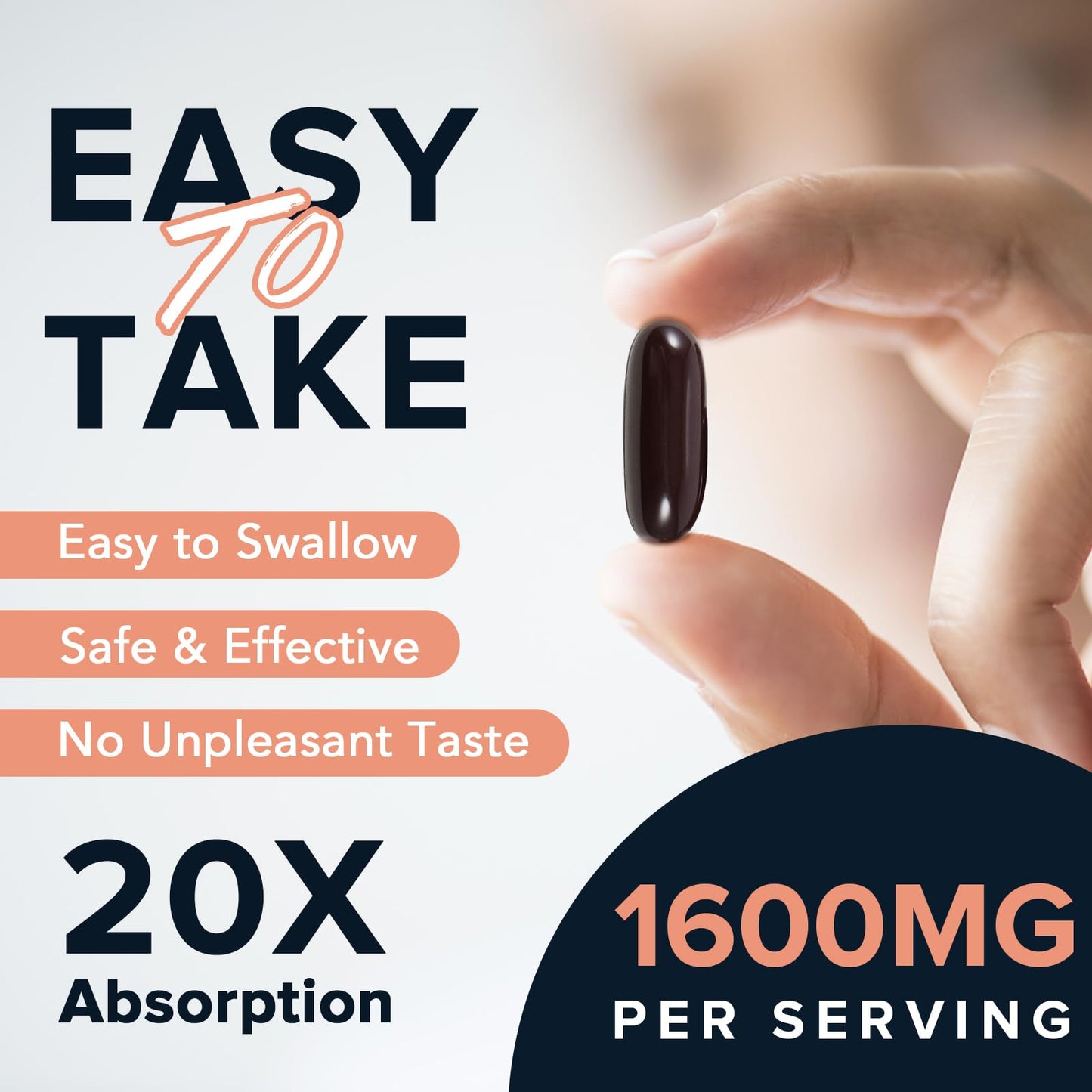 Fabamax Liposomal NAD+ Supplement 1600 mg, 60 Softgels