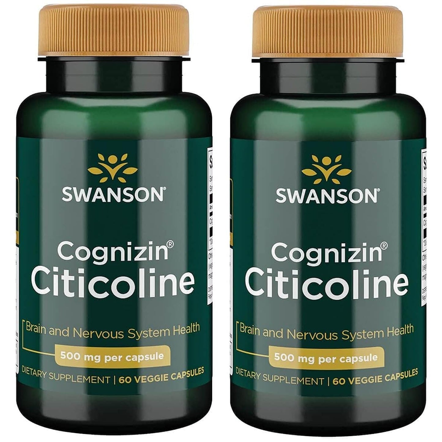 Swanson Cognizin Citicoline Brain Health Supplement Veggie Capsules 120 Count
