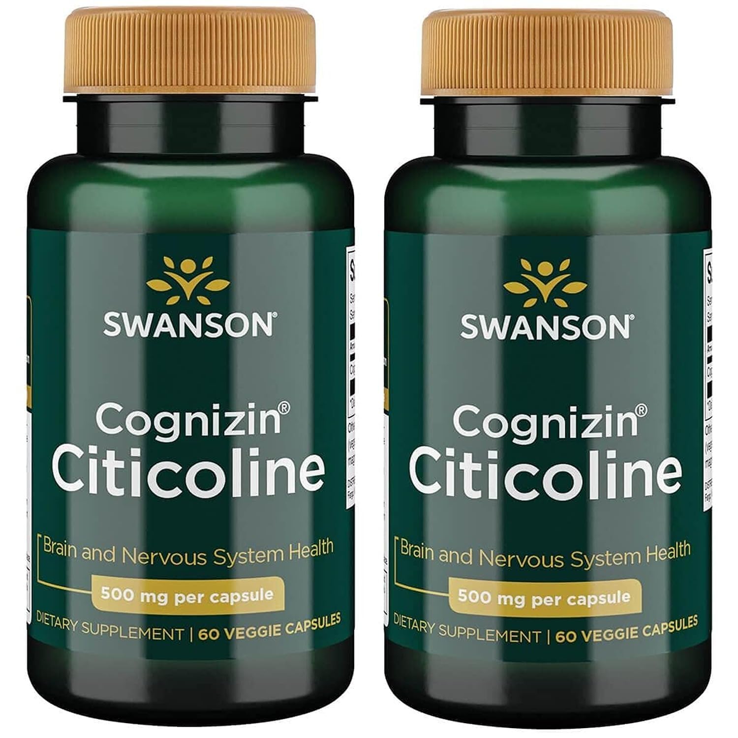 Swanson Cognizin Citicoline Brain Health Supplement Veggie Capsules 120 Count