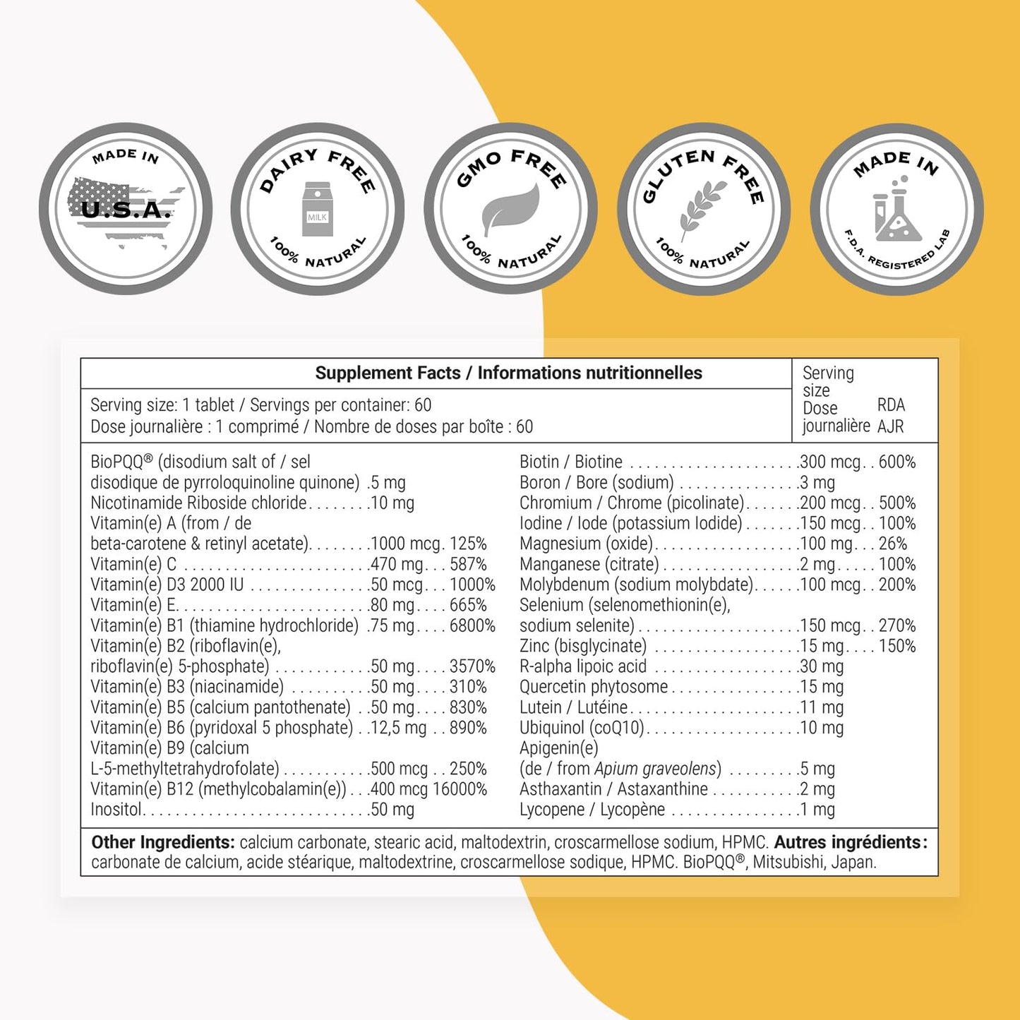 Supersmart Daily 1 Timed Release Multivitamin Supplement for Women & Men Tablet, 60 Tablets