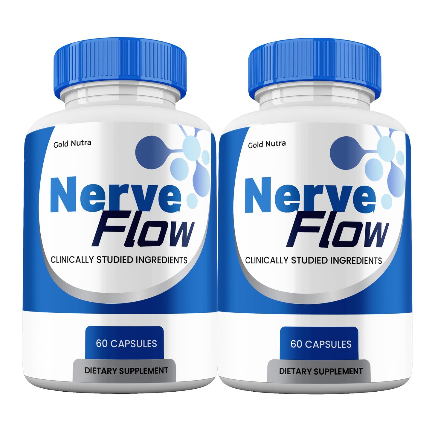 Gold Nutra Nerve Flow Supplement Capsules, 2 Capsules