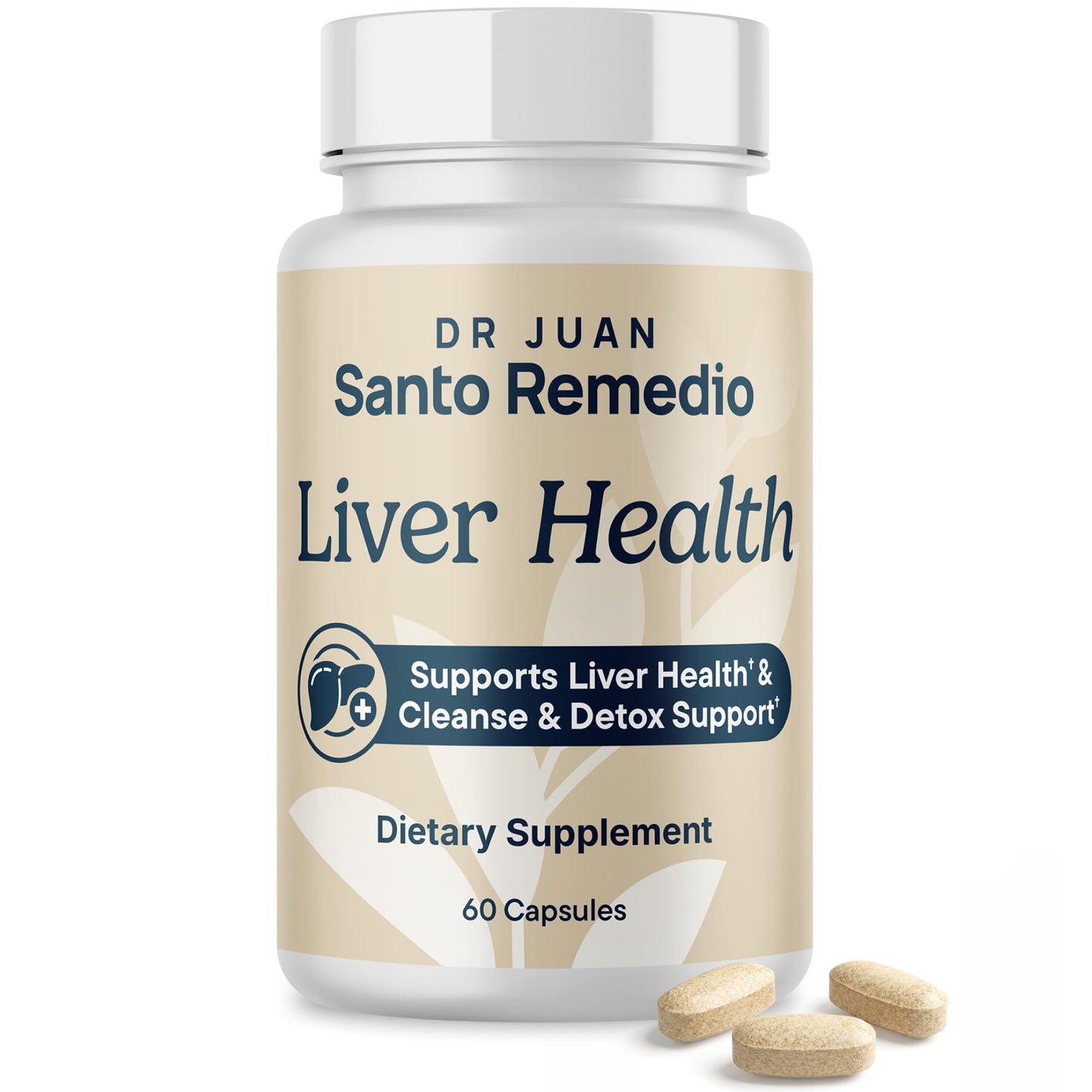Santo Remedio Liver Health Supplement Milk Thistle, Dandelion Root & DHM Capsule 60 Count