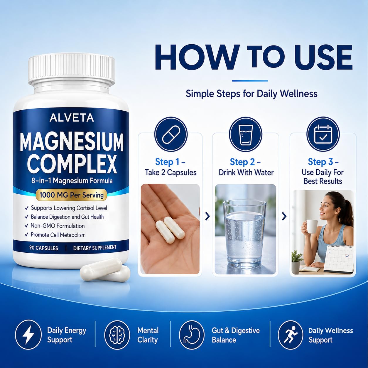 Slifthistle Magnesium Complex with 8 Essential Forms, 1 Capsule