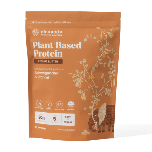 Elements Truffles Peanut Butter Plant Based Protein Powder 589g, 20g Protein
