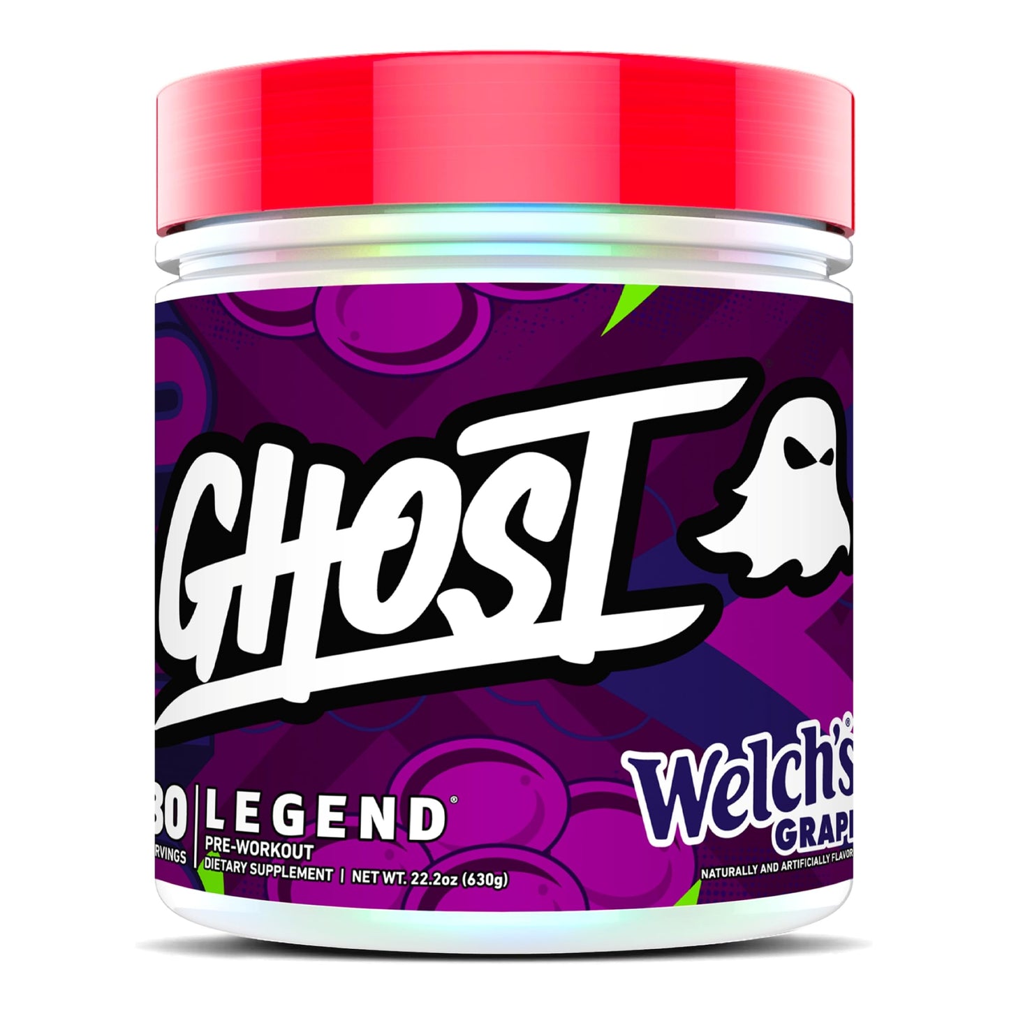 GHOST Legend Pre-Workout Powder Welch's Grape 22.2 Servings