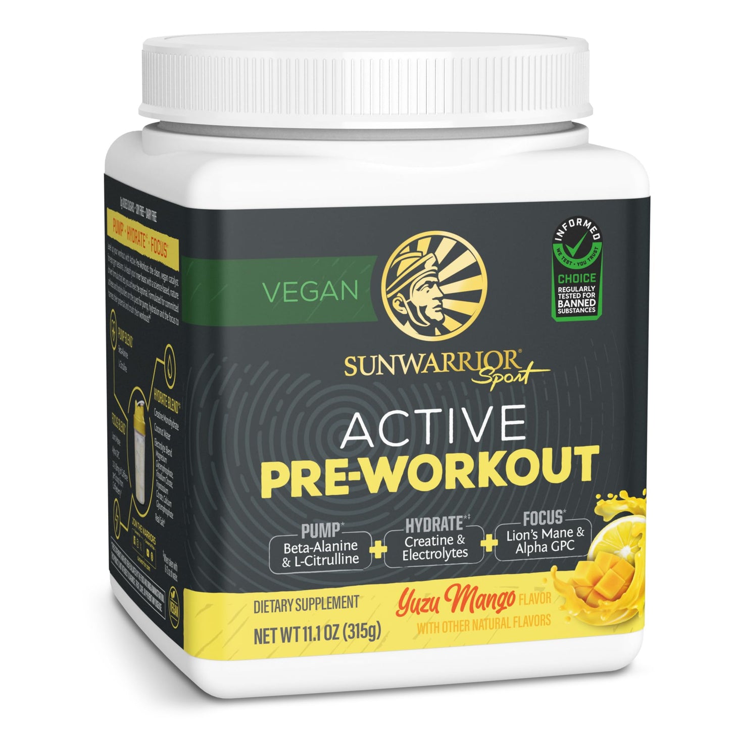 Sunwarrior Pre Workout Powder 11.1 Ounce